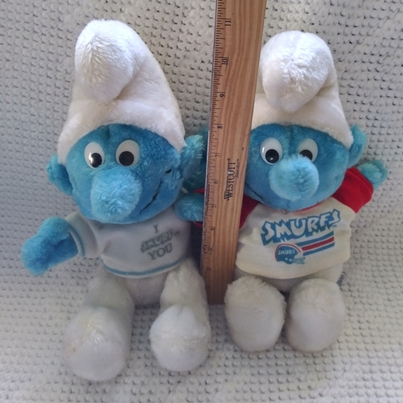 Vintage Smurf plush bundle by Peyo - Picture 3 of 9